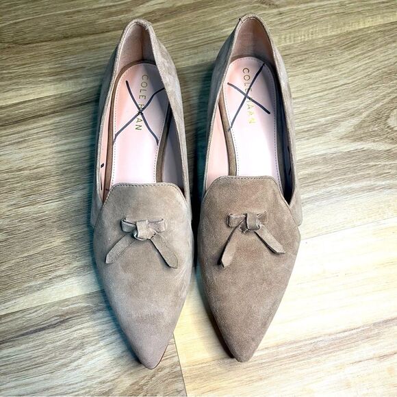 Cole Haan Viola Skimmer Flat LIGHT WHISKEY SUEDE size 7B - Picture 1 of 10